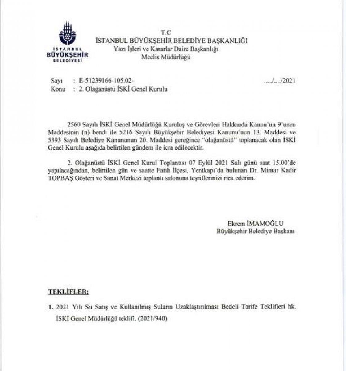 CHP'li İBB yönetiminden İstanbul'da suya zam için olağanüstü toplantı