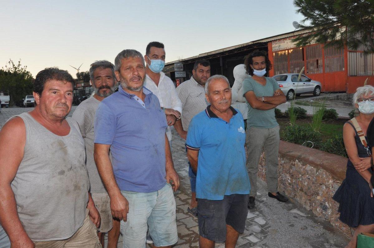 Datça’da sanayi girişine konulan heykel esnafı şaşırttı