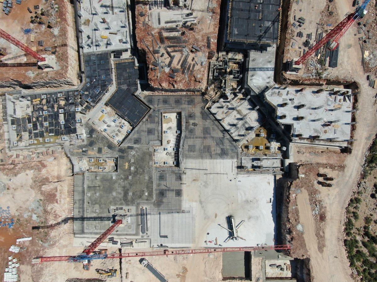 Antalya Şehir Hastanesi inşaatının yüzde 7’lik bölümü tamamlandı