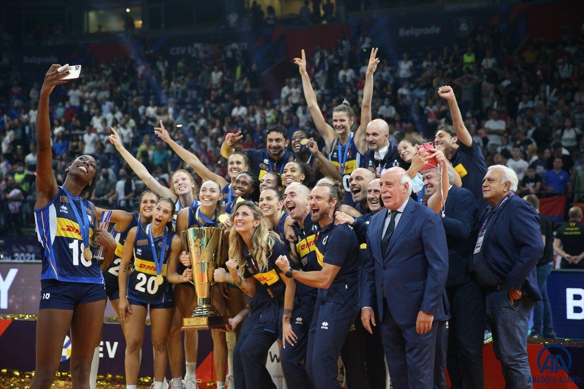 İtalya Kadın Voleybol Takımı Avrupa Şampiyonu