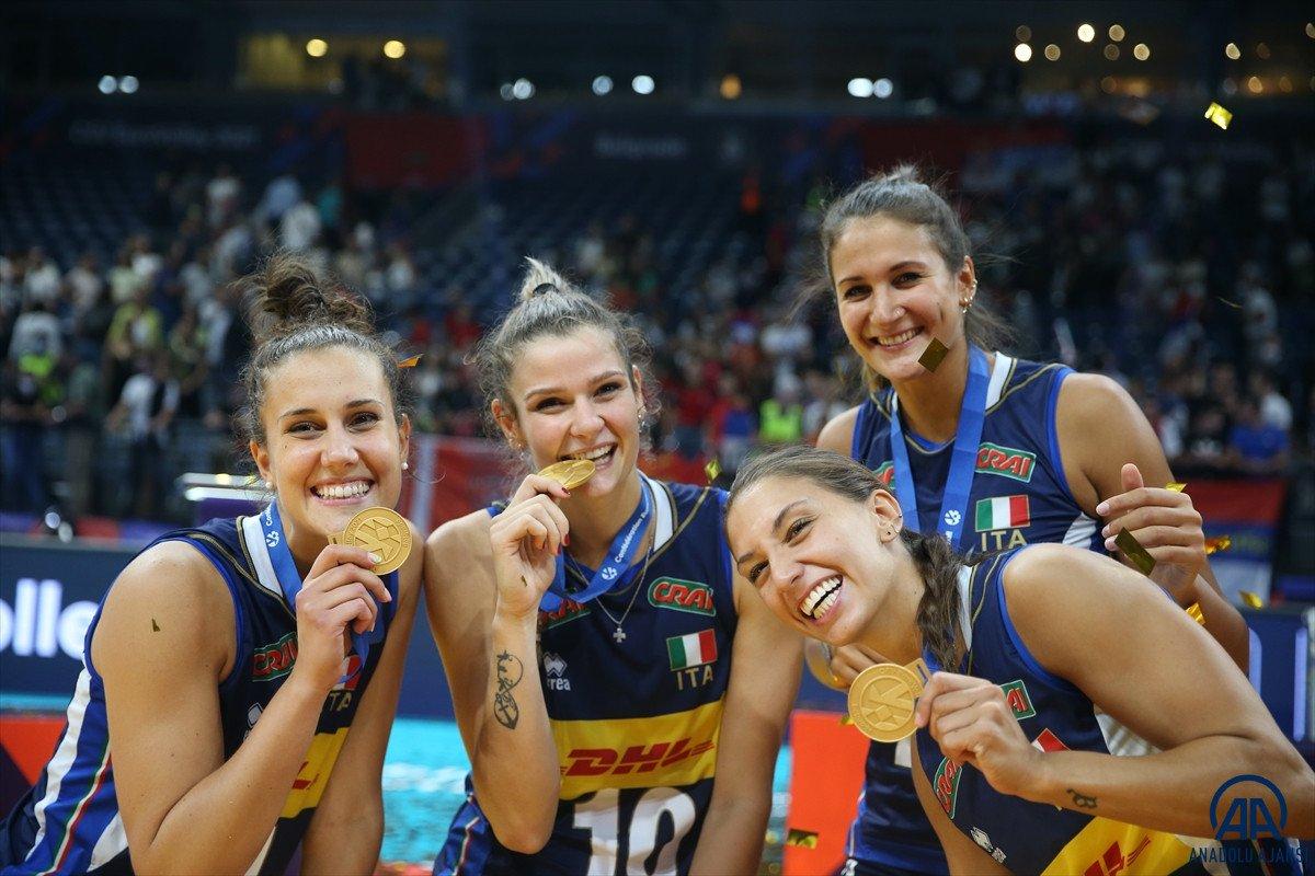 İtalya Kadın Voleybol Takımı Avrupa Şampiyonu