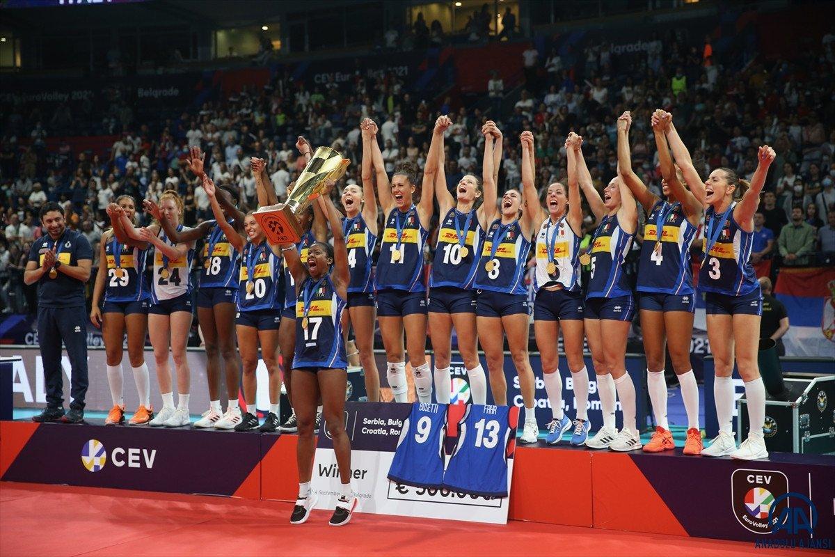 İtalya Kadın Voleybol Takımı Avrupa Şampiyonu