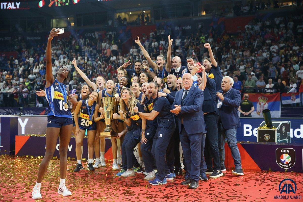 İtalya Kadın Voleybol Takımı Avrupa Şampiyonu