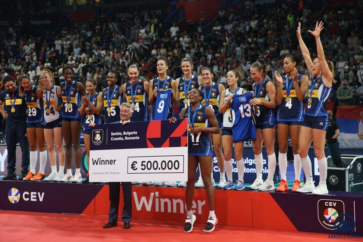İtalya Kadın Voleybol Takımı Avrupa Şampiyonu