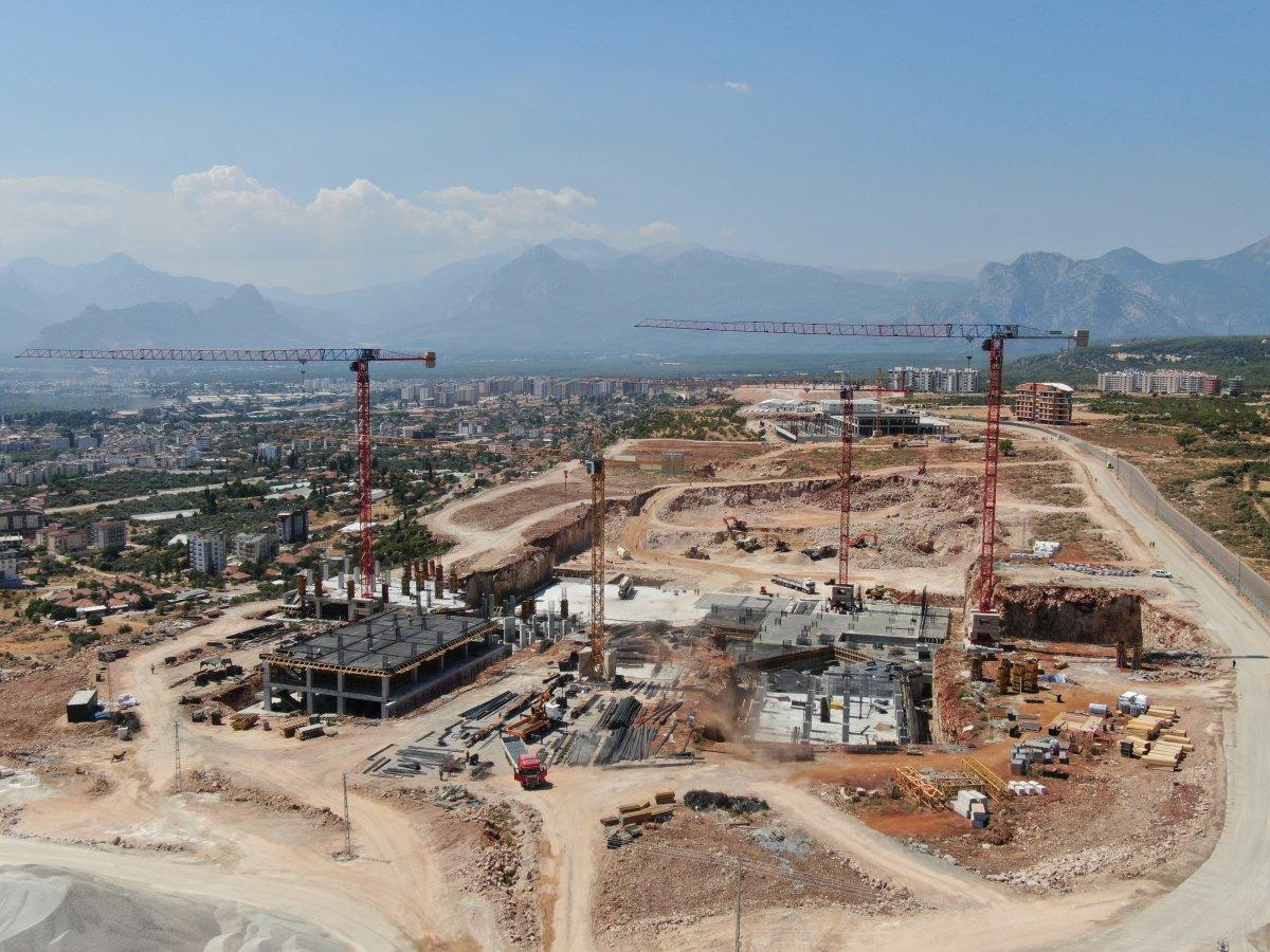 Antalya Şehir Hastanesi inşaatının yüzde 7’lik bölümü tamamlandı