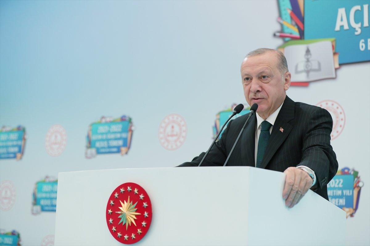 Cumhurbaşkanı Erdoğan, eğitim öğretim yılı açılış programında konuştu