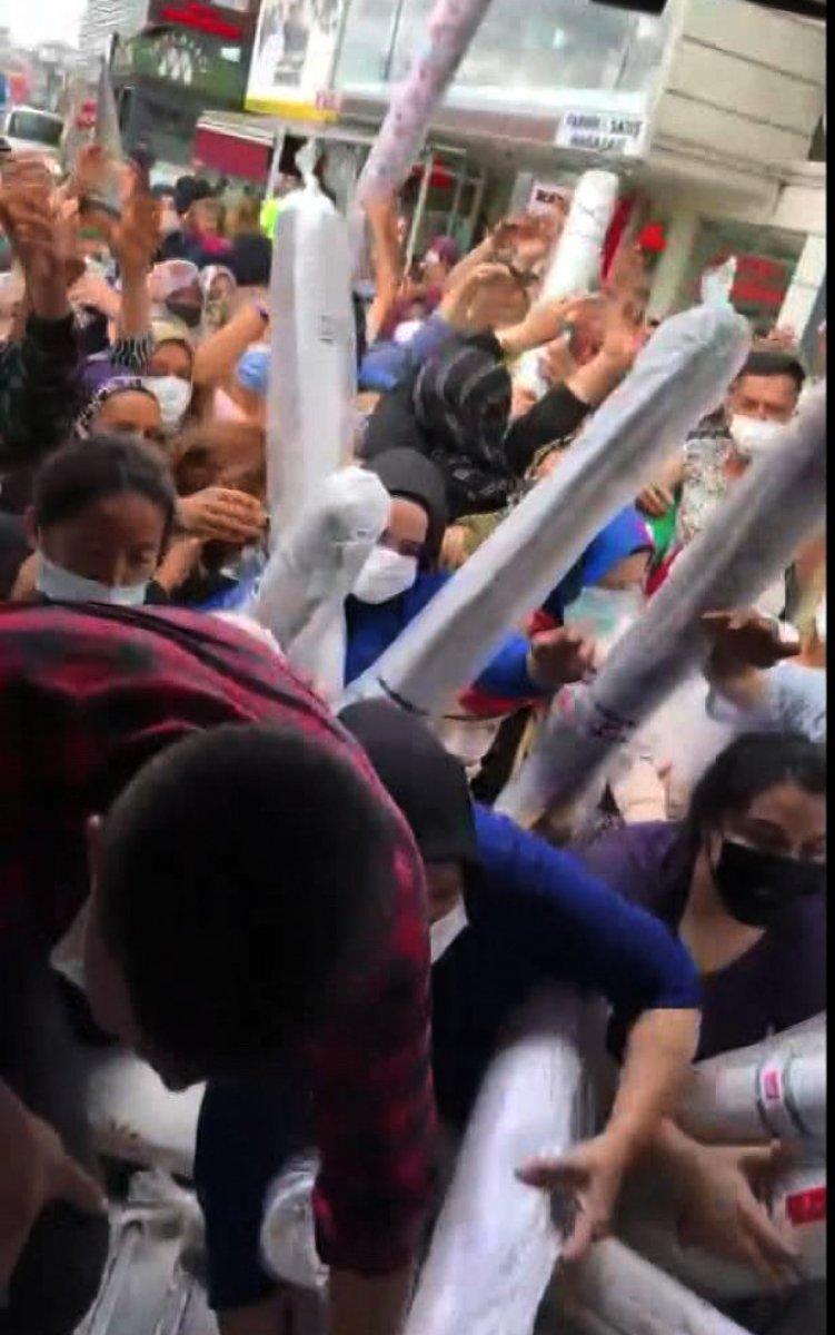 Avcılar’da halı kampanyası ortalığı karıştırdı