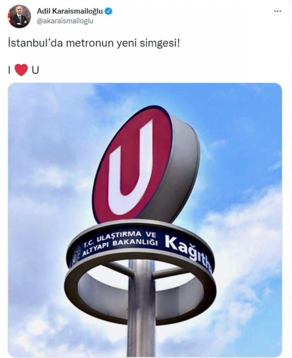 İstanbul’da metronun simgesi değişti