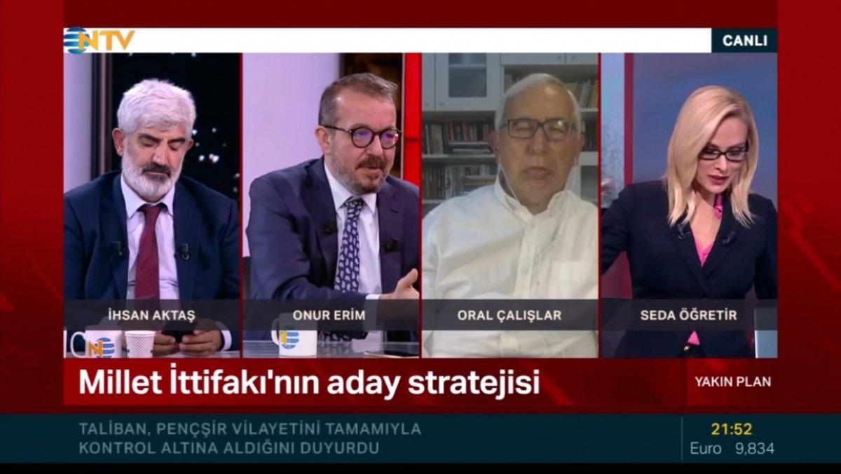 Oral Çalışlar ve İhsan Aktaş, canlı yayında uyudu