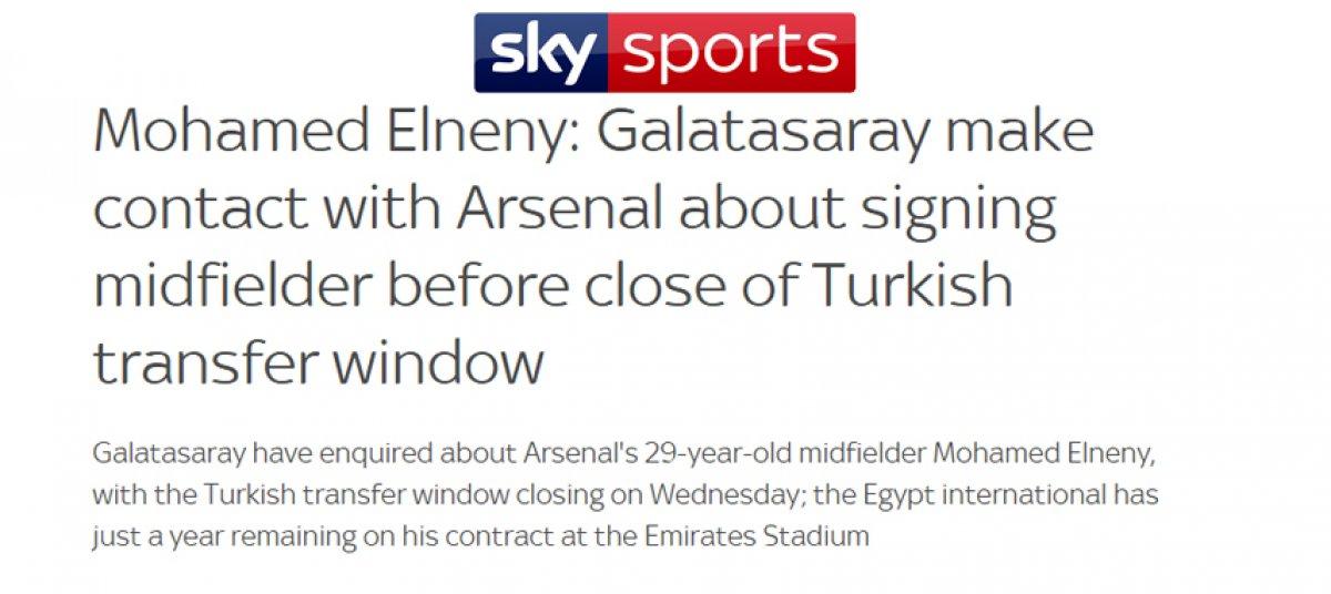 Galatasaray'ın Elneny ısrarı sürüyor
