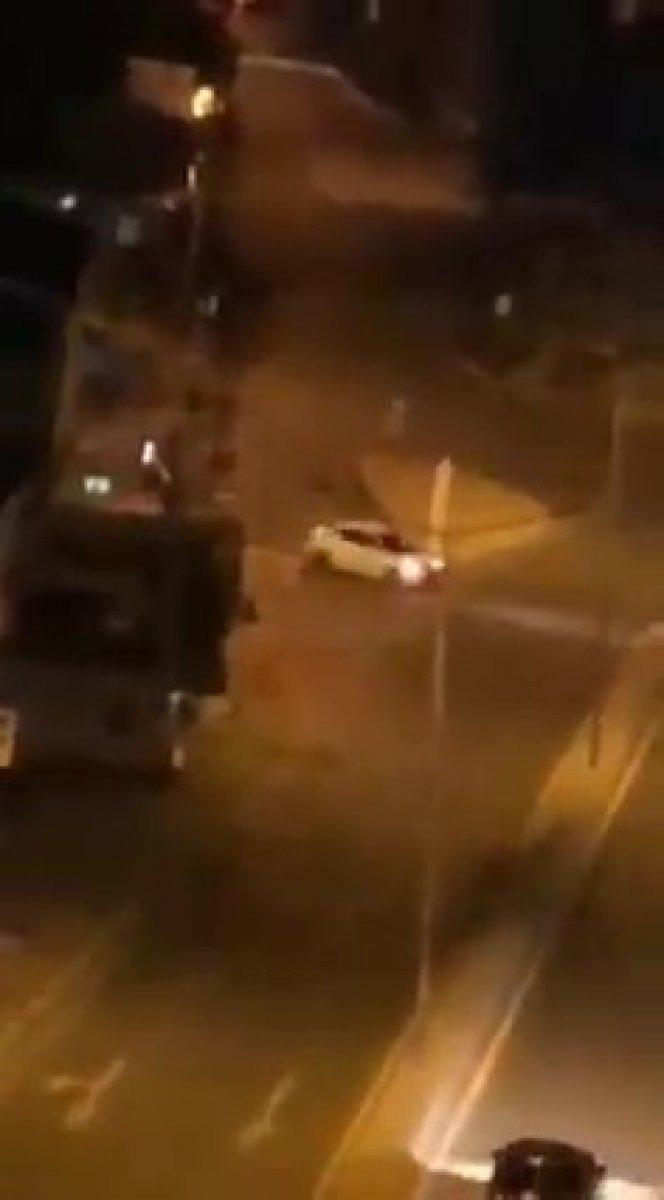 Pendik'te driftçi maganda kamerada