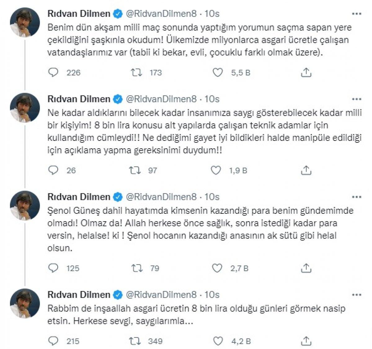 '8 bin liraya çalışan insanlar var' demişti! Rıdvan Dilmen o sözlerine açıklık getirdi