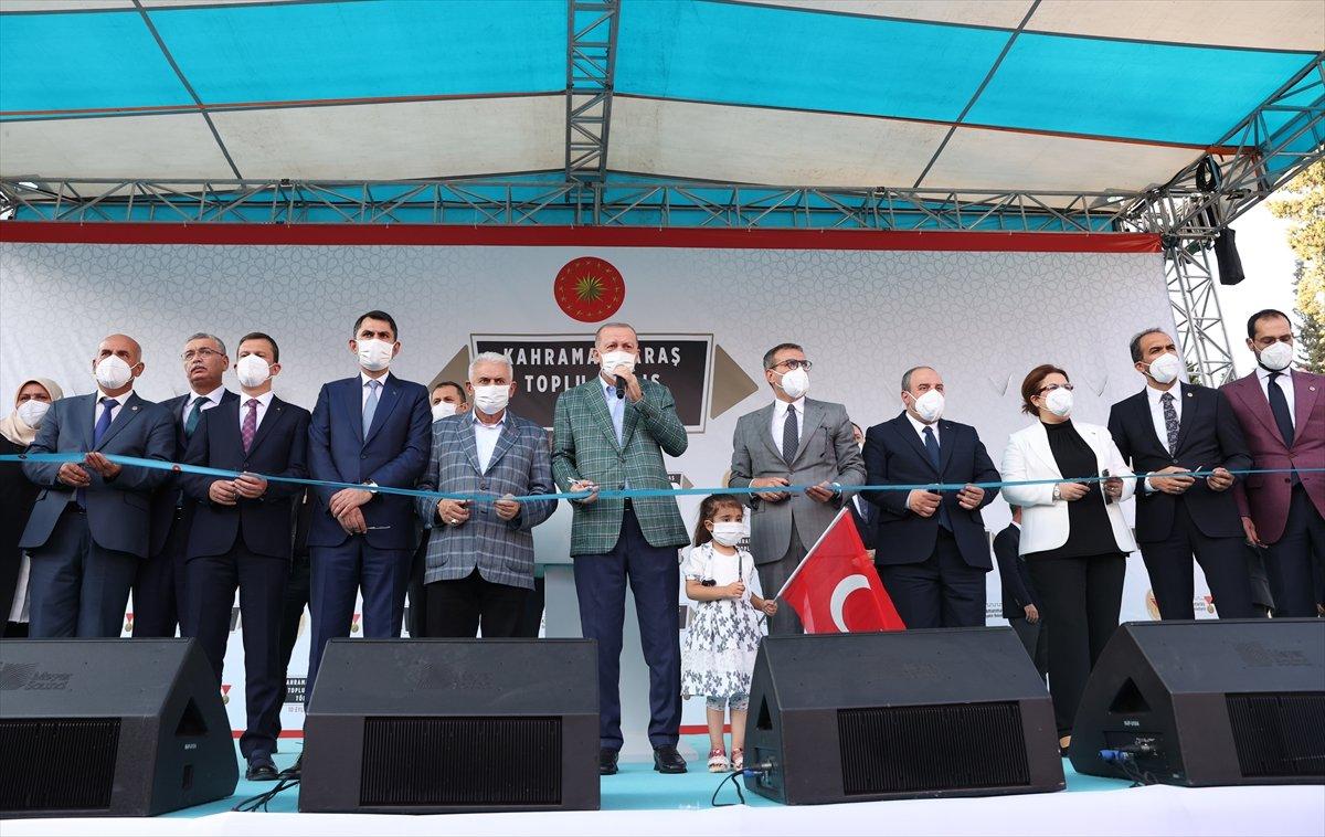 Cumhurbaşkanı Erdoğan, Kahramanmaraş’ta toplu açılış törenine katıldı