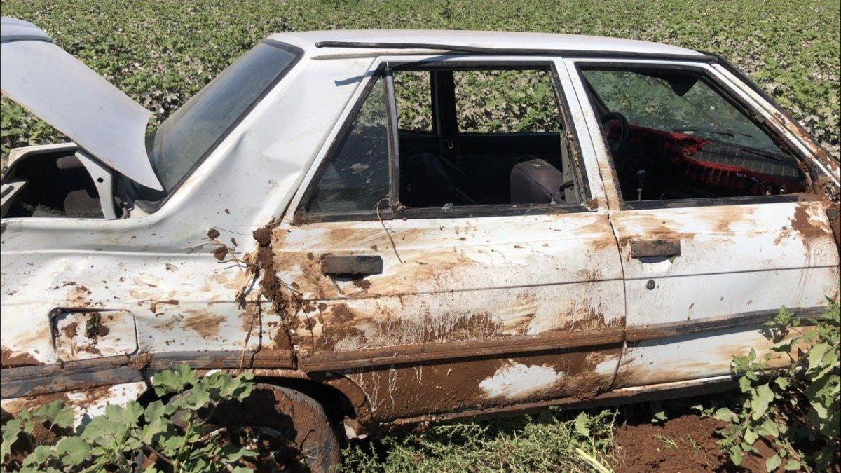 Şanlıurfa’da, köpeğe çarpmamak manevra yapan otomobil takla attı