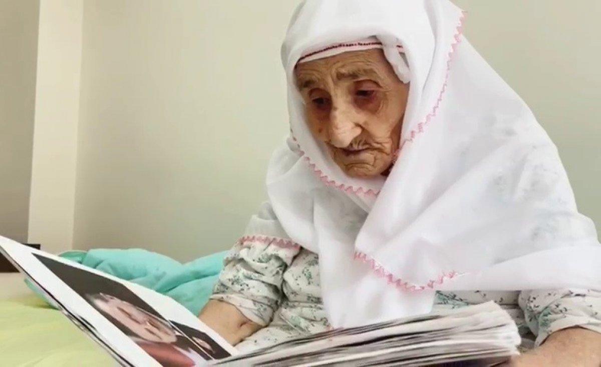 Samsun'da 98 yaşındaki Sariye Nine'nin, Cumhurbaşkanı Erdoğan sevgisi