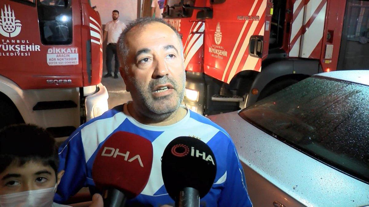 İstanbul'da tinerciler binanın çatısını yaktı