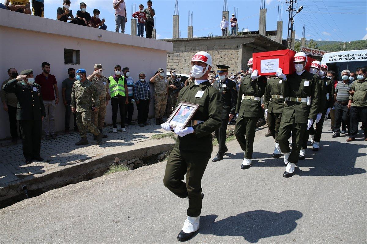 Şehit Turgay Abacı Hatay’da son yolculuğuna uğurlandı