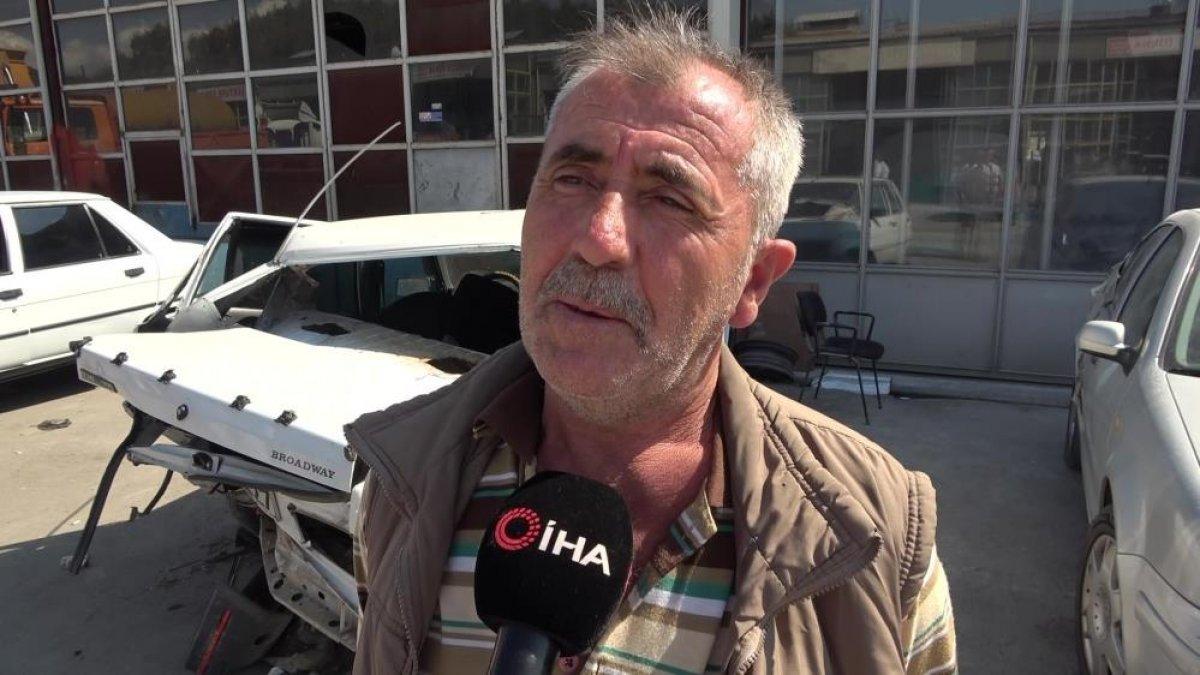 Amasya'da seyir halindeyken uyuyan sürücü kaza yaptı