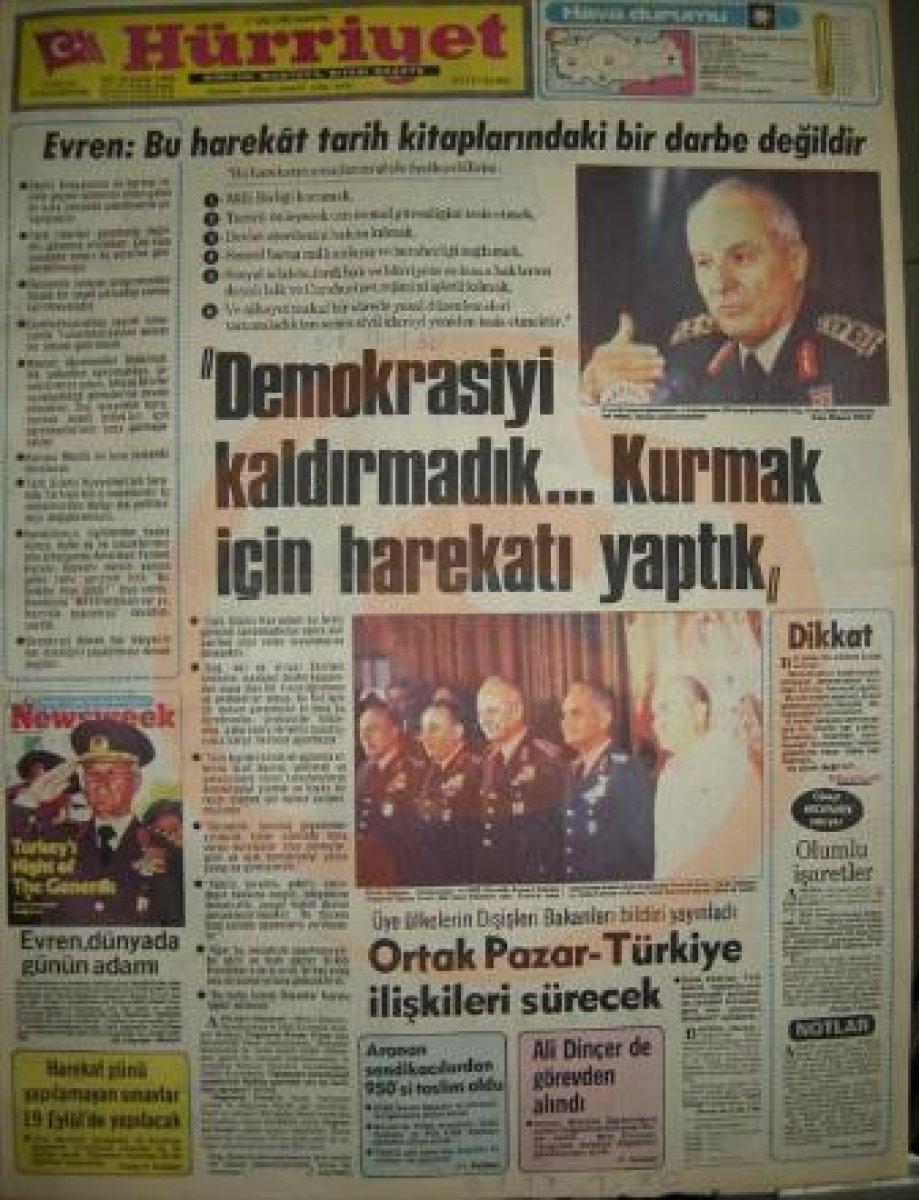 Vakanüvis yazdı: 12 Eylül basınını hatırlayalım