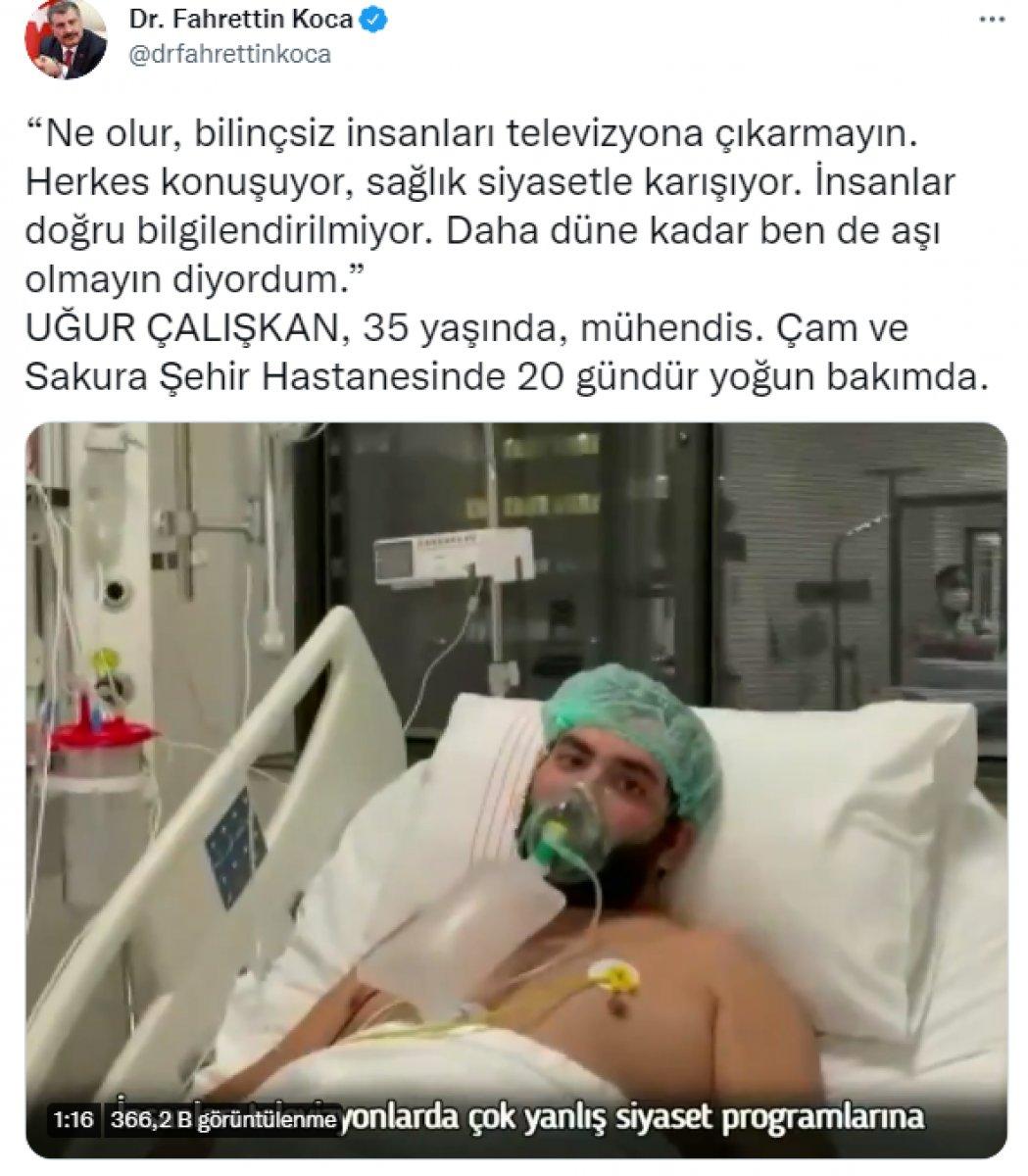 Aşı karşıtı bir vatandaş koronaya yakalandı: Şu an gelseler beş tane aşı olurum