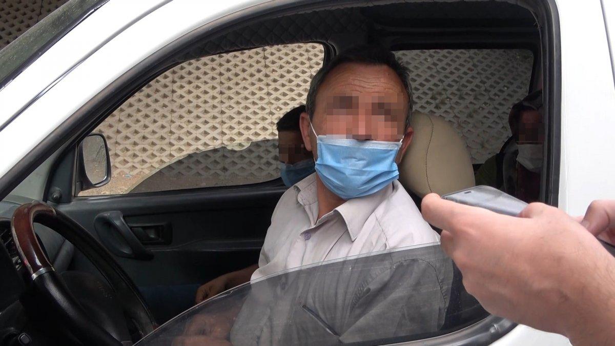 Kırıkkale'de durdurulan araçtaki riskli aileye 12 bin lira ceza