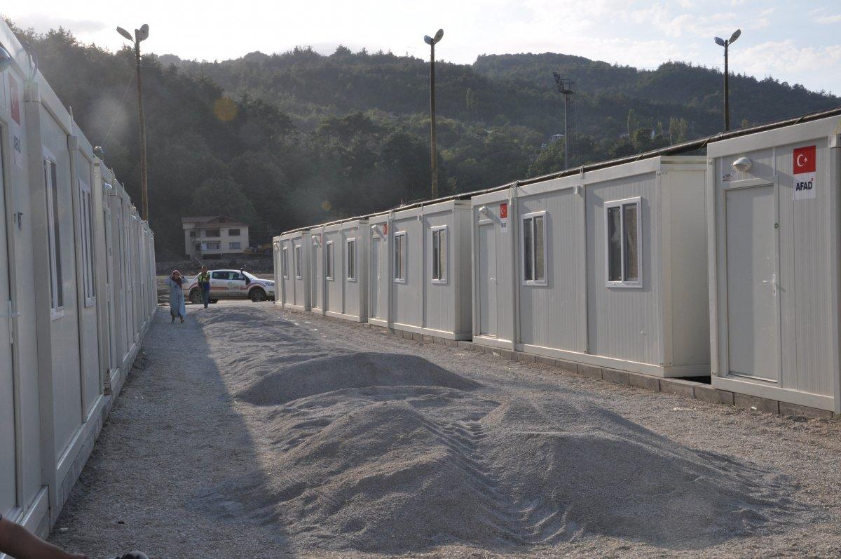 Kastamonu’da, selzedeler için  konteyner evler inşa ediliyor