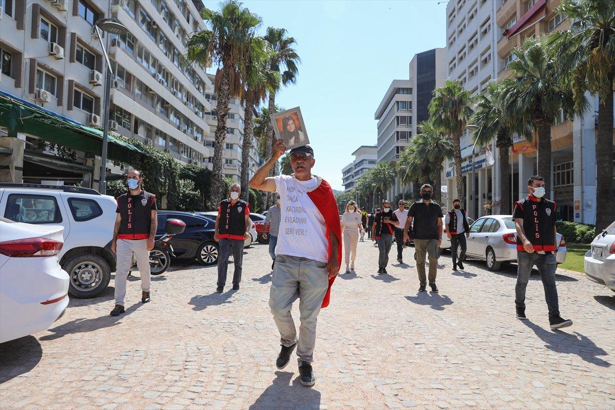 Evlat nöbetindeki baba İzmir'den Ankara'ya yürüyecek