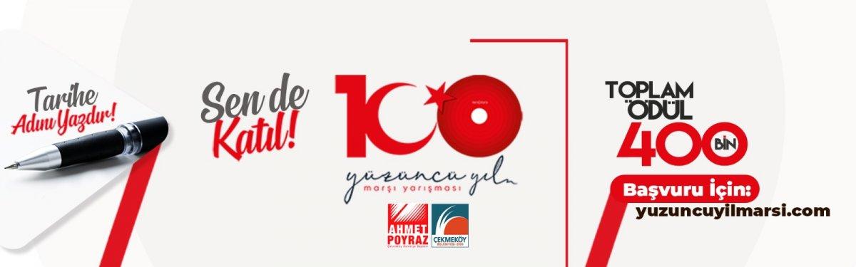 100'üncü yıl marşı için geri sayım