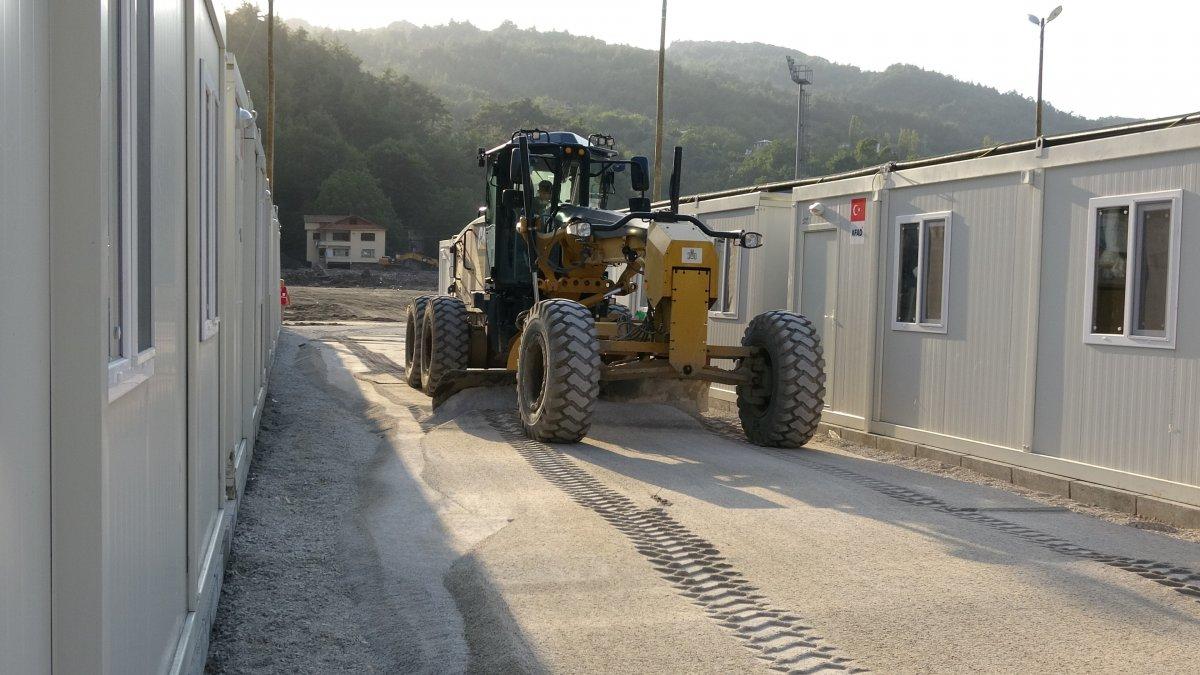 Kastamonu’da, selzedeler için  konteyner evler inşa ediliyor