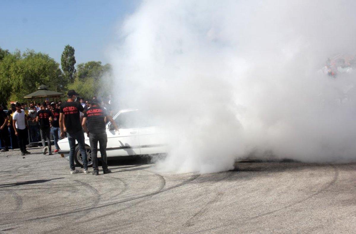 Drift tutkunları Erzincan’da buluştu