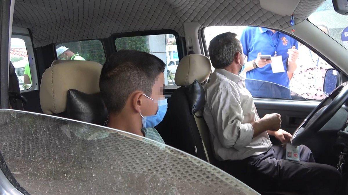 Kırıkkale'de durdurulan araçtaki riskli aileye 12 bin lira ceza