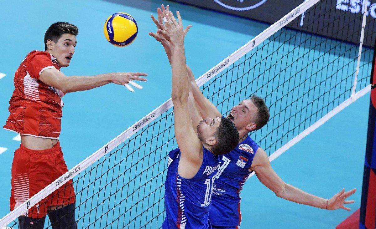 Avrupa Şampiyonası'nda A Milli Erkek Voleybol Takımı, Sırbistan'a yenildi