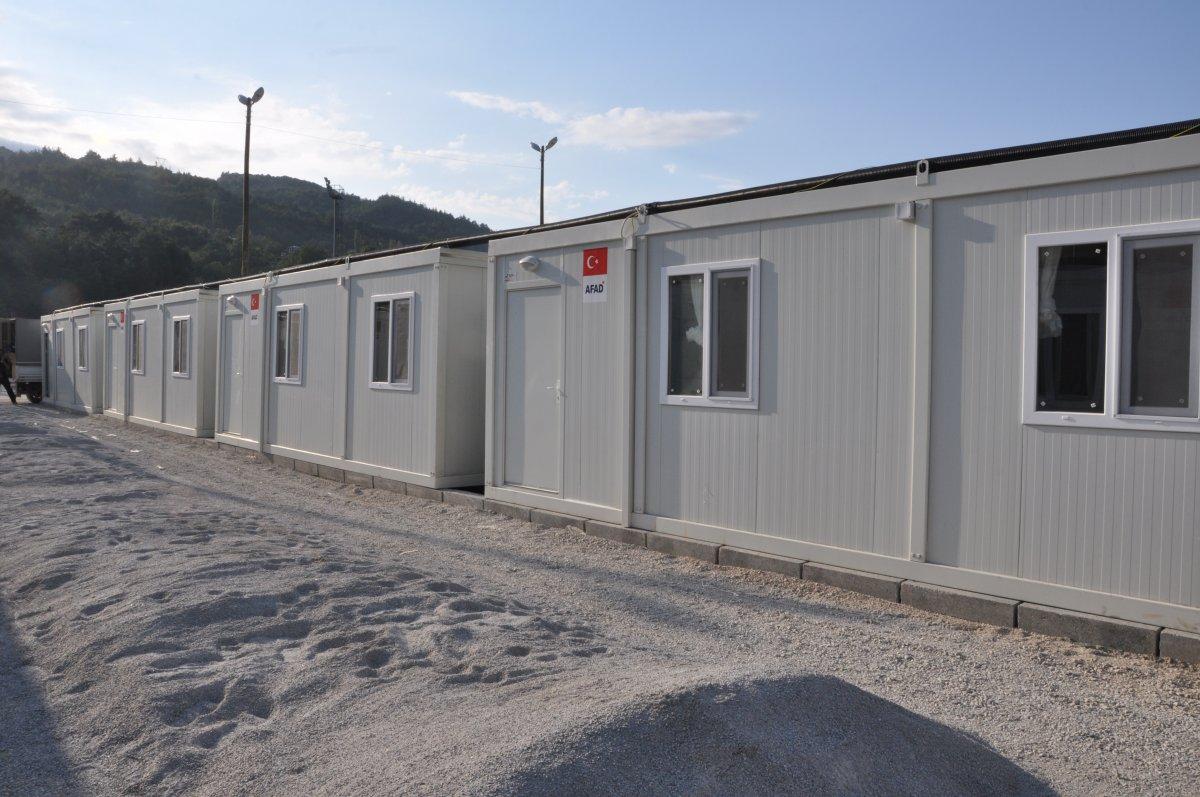 Kastamonu’da, selzedeler için  konteyner evler inşa ediliyor