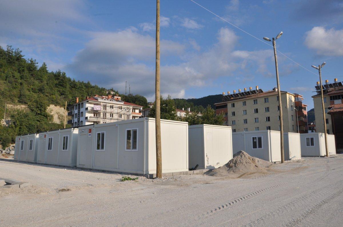 Kastamonu’da, selzedeler için  konteyner evler inşa ediliyor