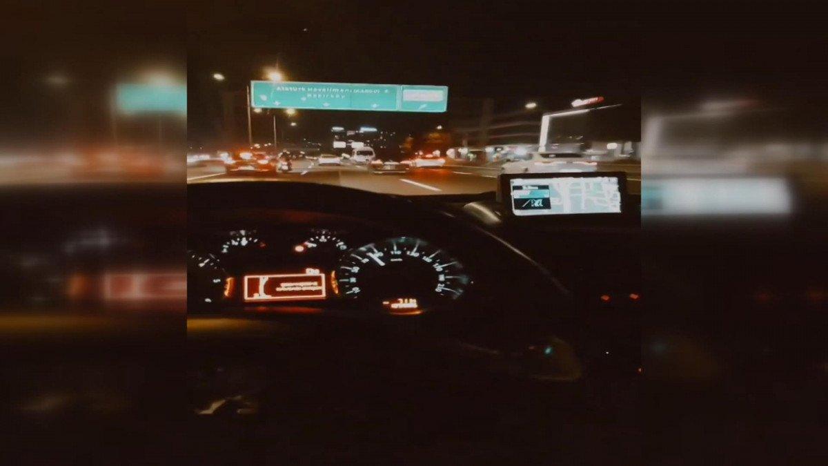 Küçükçekmece’de, şerit değiştiren motosiklete otomobil çarptı