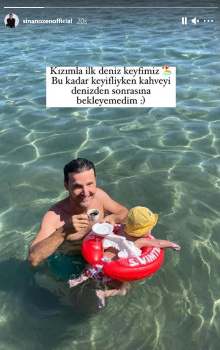 Sinan Özen: Kızımla ilk deniz keyfimiz