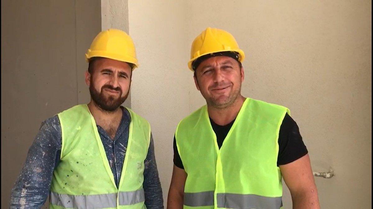 Edirne'de okul müdürü, öğrencilerine ayakkabı almak için inşaatta çalışıyor