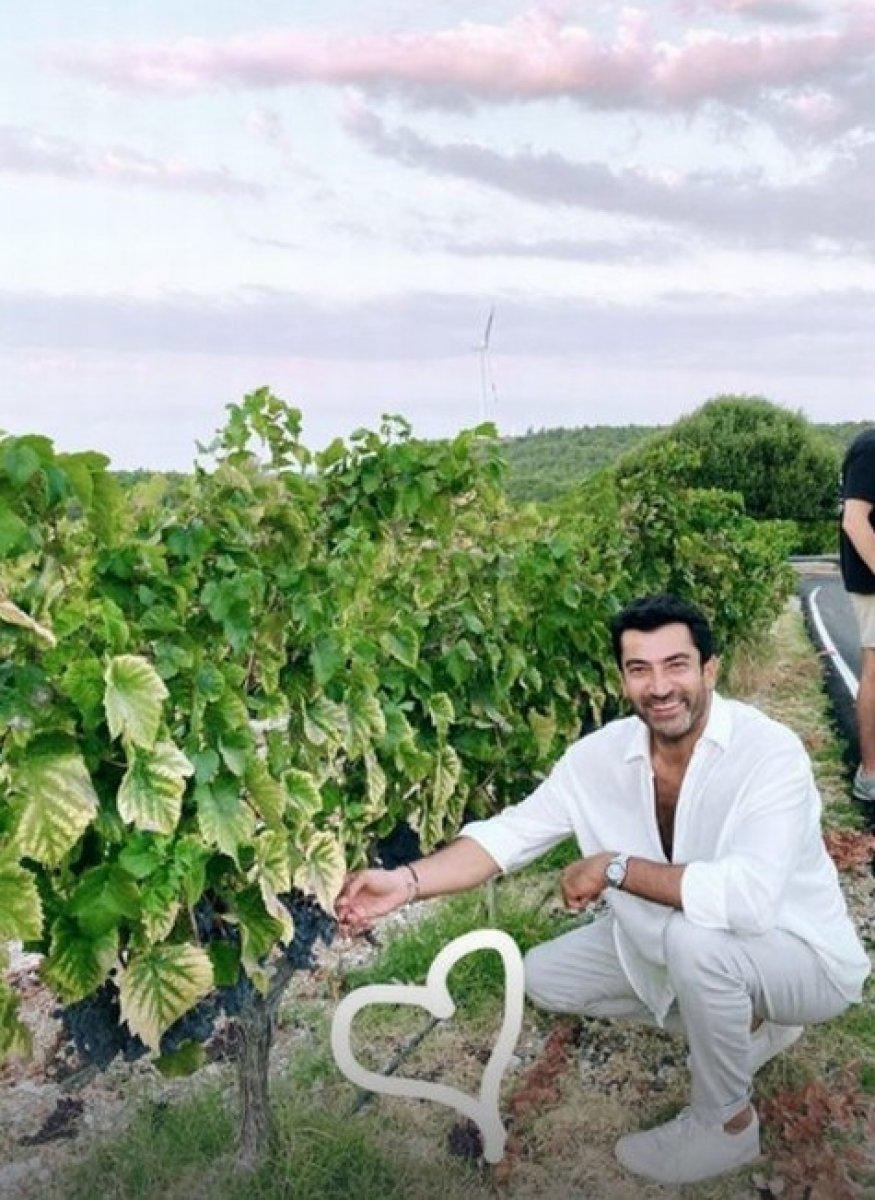 Kenan İmirzalıoğlu'ndan organik poz