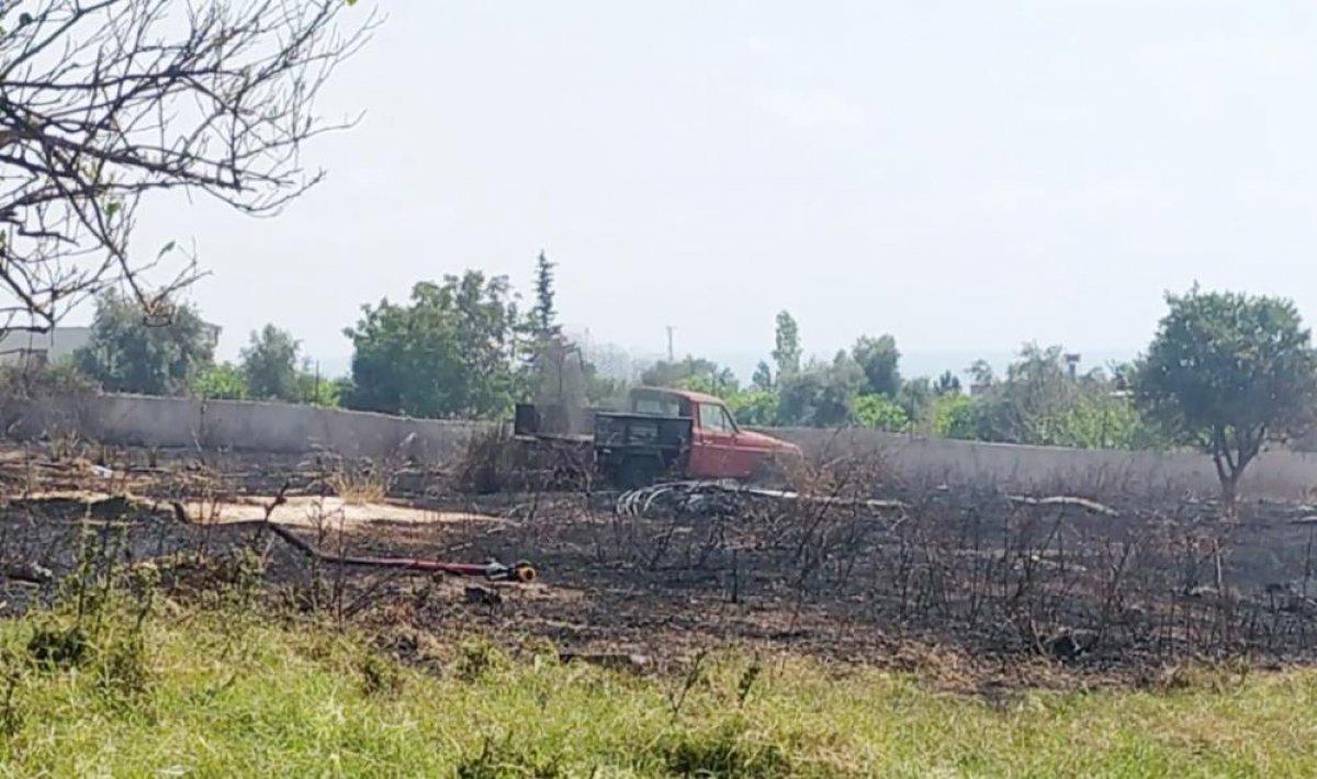 Mersin'de çıkan yangın evlere ulaşmadan kontrol altına alındı