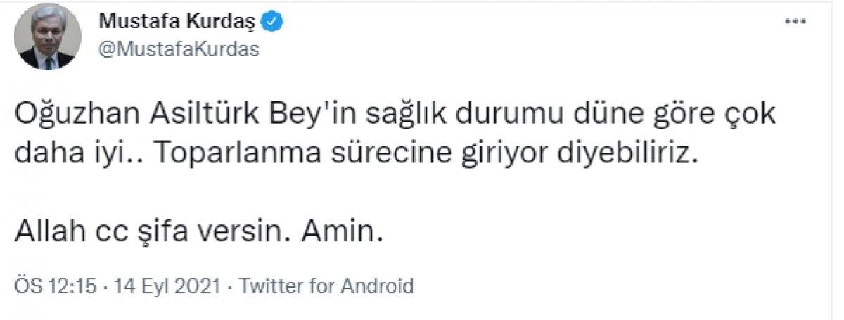 Oğuzhan Asiltürk'ün sağlık durumu iyiye gidiyor