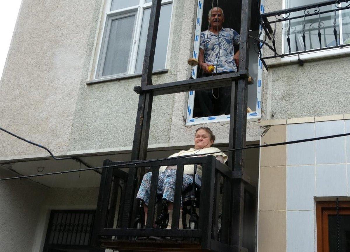 Ordu'da dışarı çıkamayan eşi için ustalığını konuşturdu