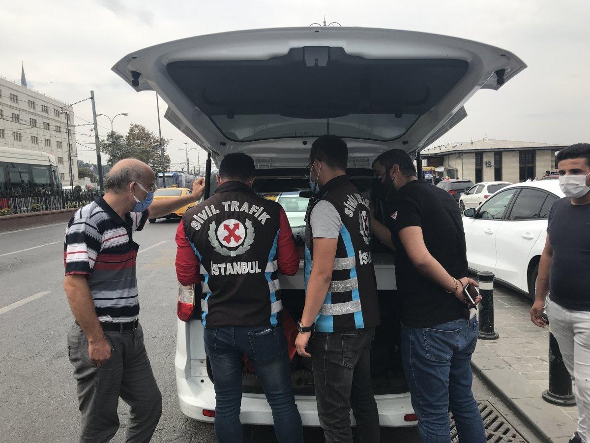 Eminönü’nde taksicilere ceza yağdı