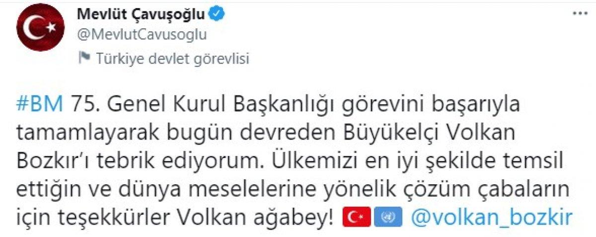 Volkan Bozkır'ın BM 75. Genel Kurul Başkanlığı görevi sona erdi