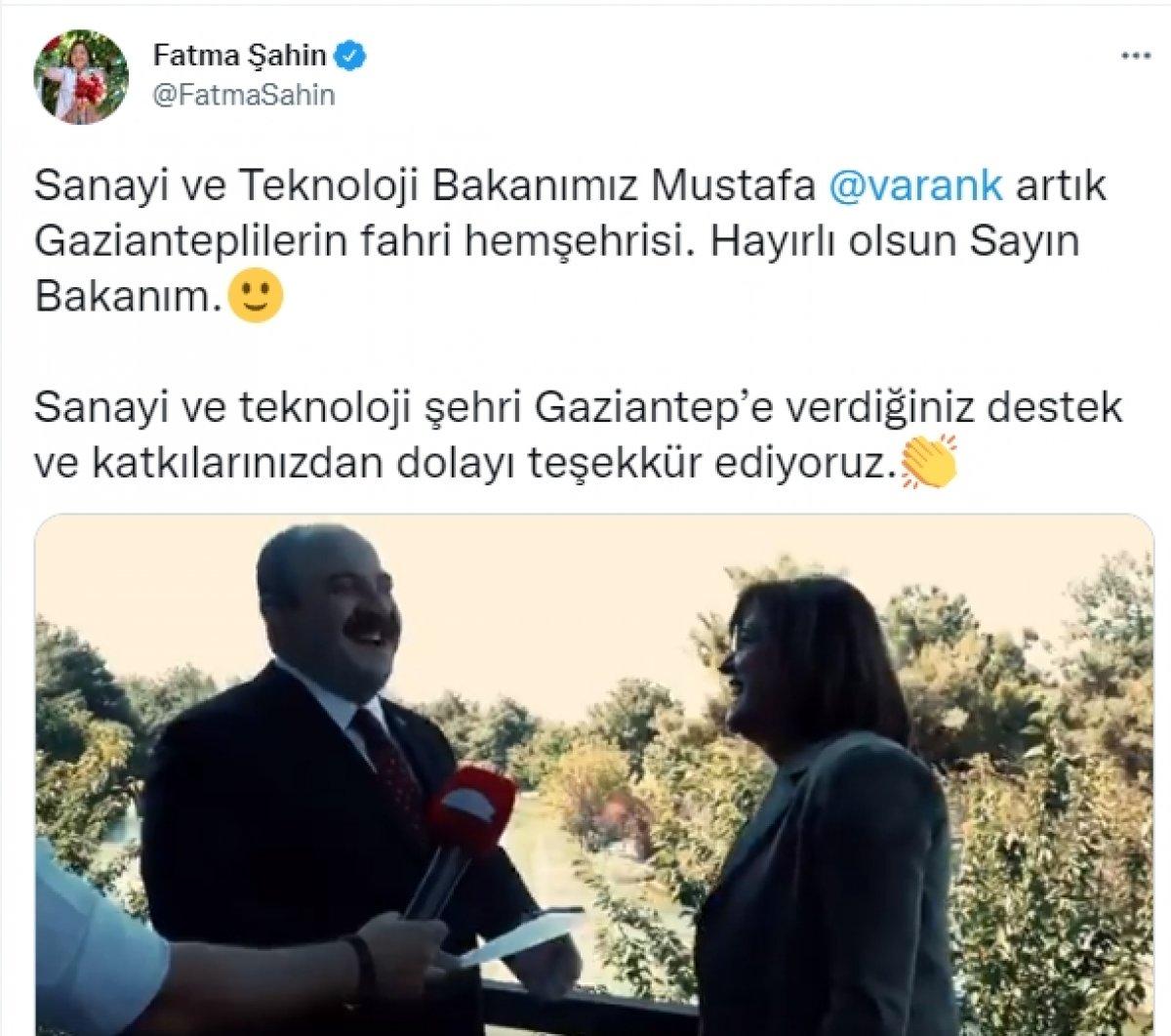 Mustafa Varank ile Fatma Şahin arasında esprili sohbet