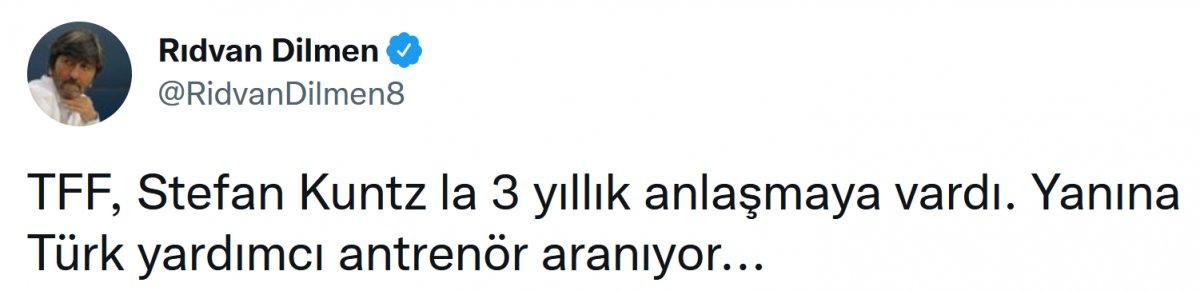 Rıdvan Dilmen: Milli Takım Kuntz'la anlaşmaya vardı