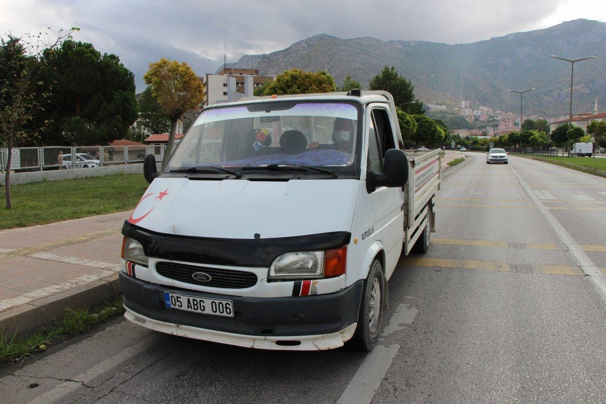 Amasya’da, pikabı çalınan adamı jandarma sevindirdi