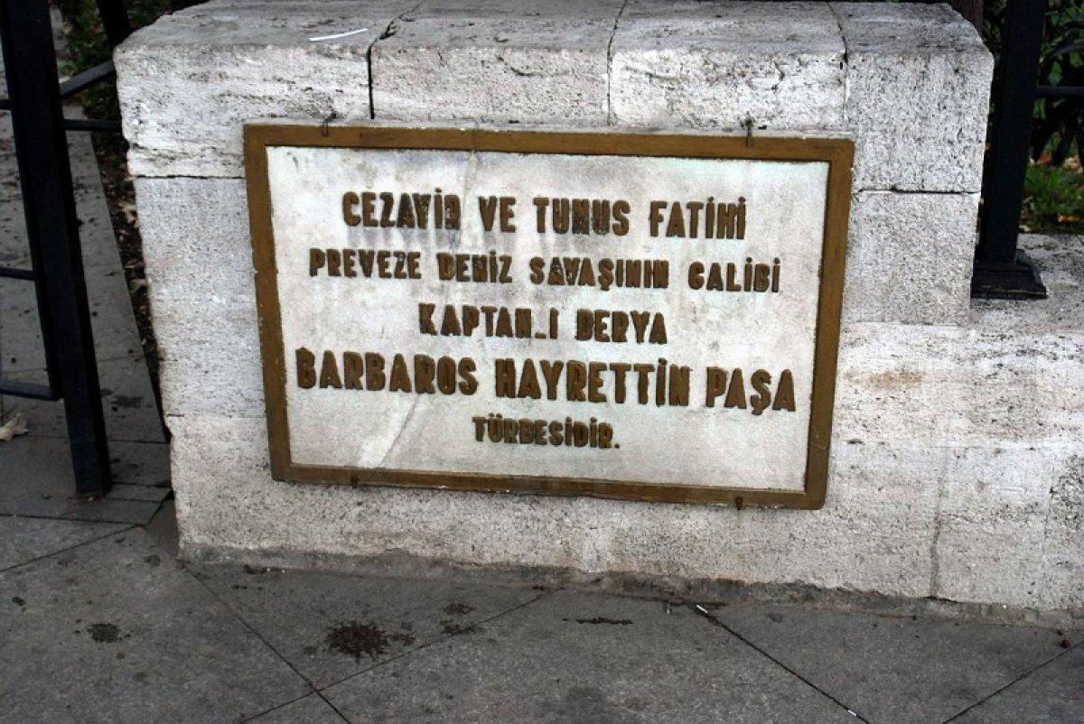 Barbaros Hayrettin Paşa Türbesi nerede, hangi şehirde?