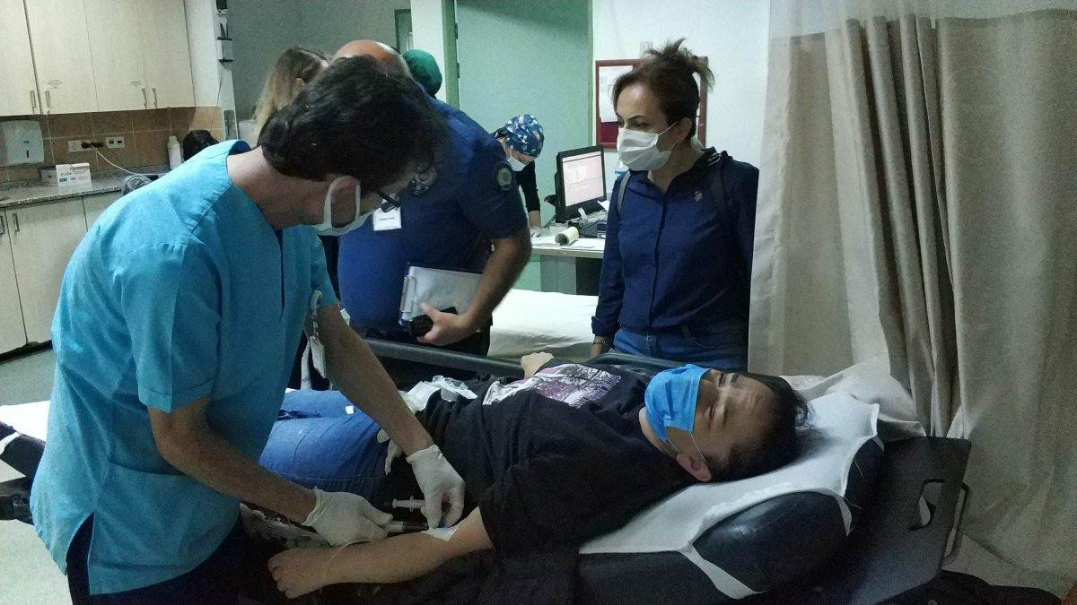 Samsun'da işten çıkıp evine giden kadın kazara vuruldu