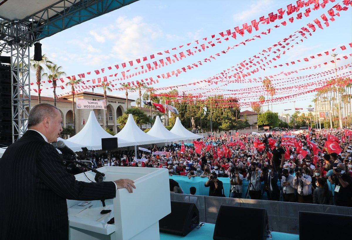 Cumhurbaşkanı Erdoğan, Mersin'de toplu açılış törenine katıldı