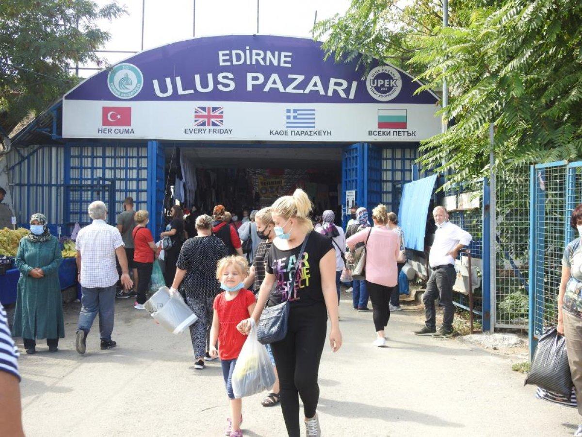 Edirne Ulus Pazarı, turistler tarafından yoğun ilgi görüyor